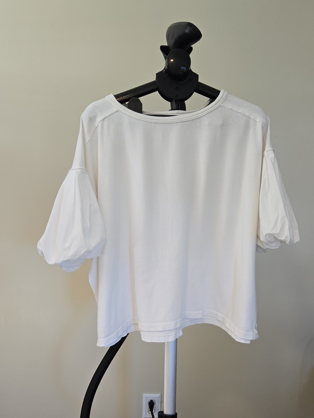 We The Free White Puff Sleeve Short Sleeve Tee